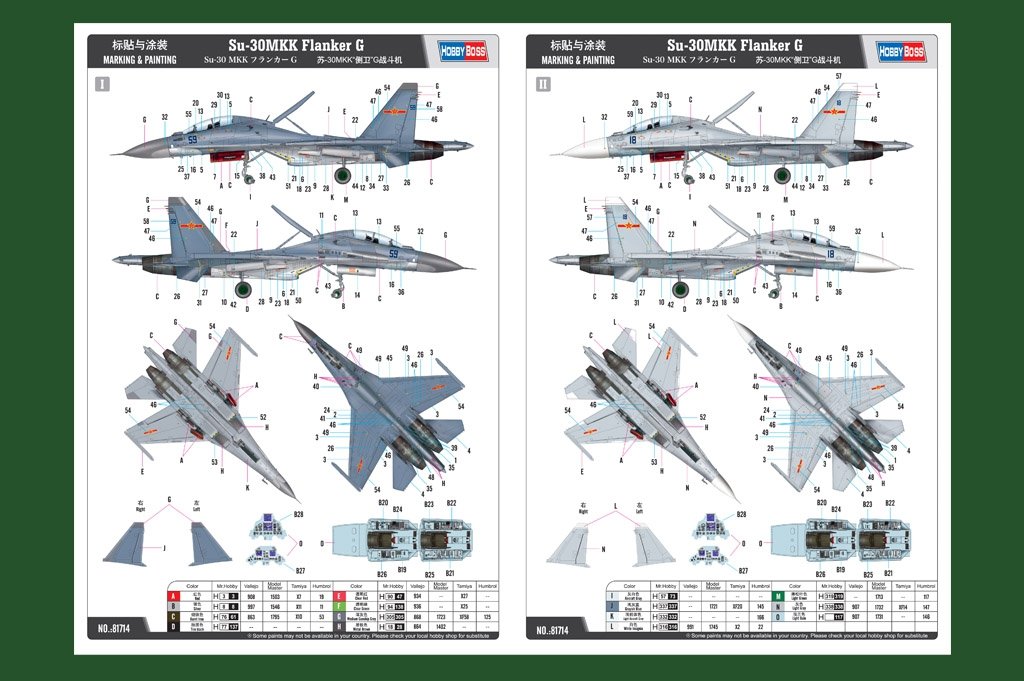 Hobby Boss 81714 Su-30MKK Flanker G 1/48 – Bild 3
