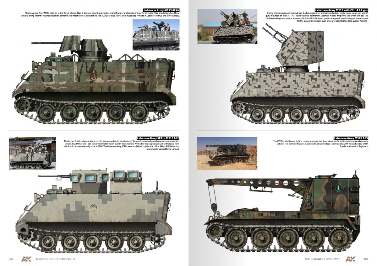 AK Interactive AK285 WARS IN LEBANON VOL. 2 – MODERN CONFLICTS PROFILE GUIDE VOL. II – immagine 7