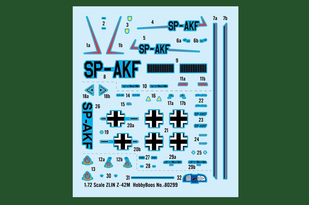 Hobby Boss 80299 ZLIN Z-42M 1/72 – image 4