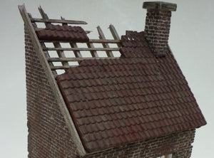 RT-Diorama 35007 Tuiles de toit avec cheminée 1/35 – image 2