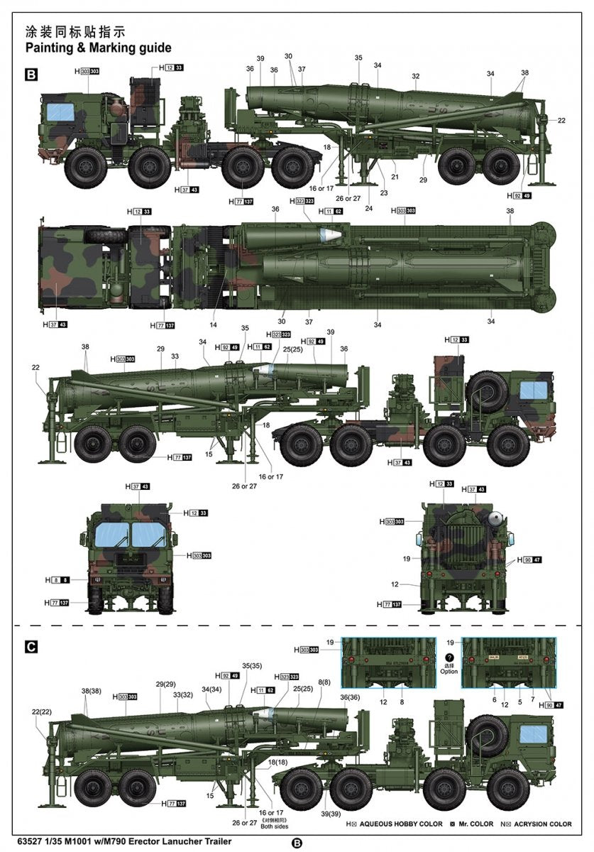 J&amp;#39;adore le kit 63527 M1001 avec remorque lanceuse Erector M790 au 1/35 – image 7