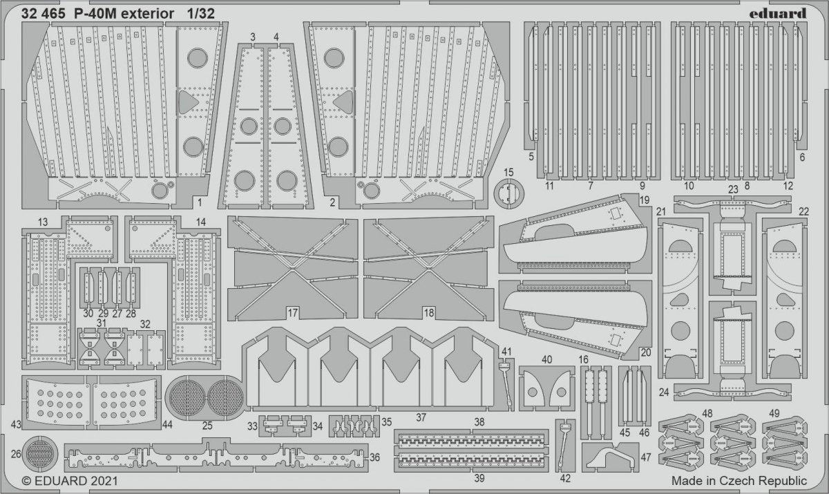 Eduard BIG33134 P-40M part II 1/32 – Bild 3