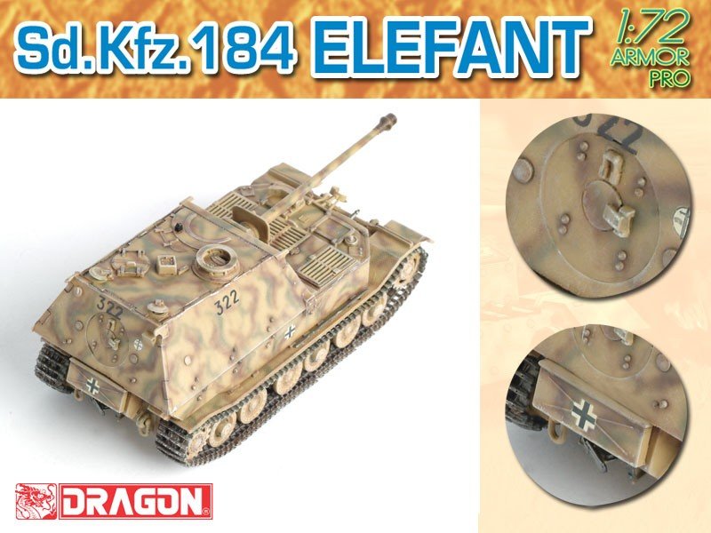 Dragon 7253 Sd.Kfz.184 Elefant 1/72 – immagine 4