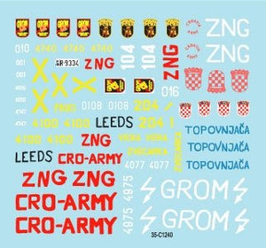 Star Decals 35-C1240 2S1 Gvozdika, M-84 MBT, BTR-50PU, ZSU-57-2 SPAAG, M36B1 and M36B2 1/35 – image 3