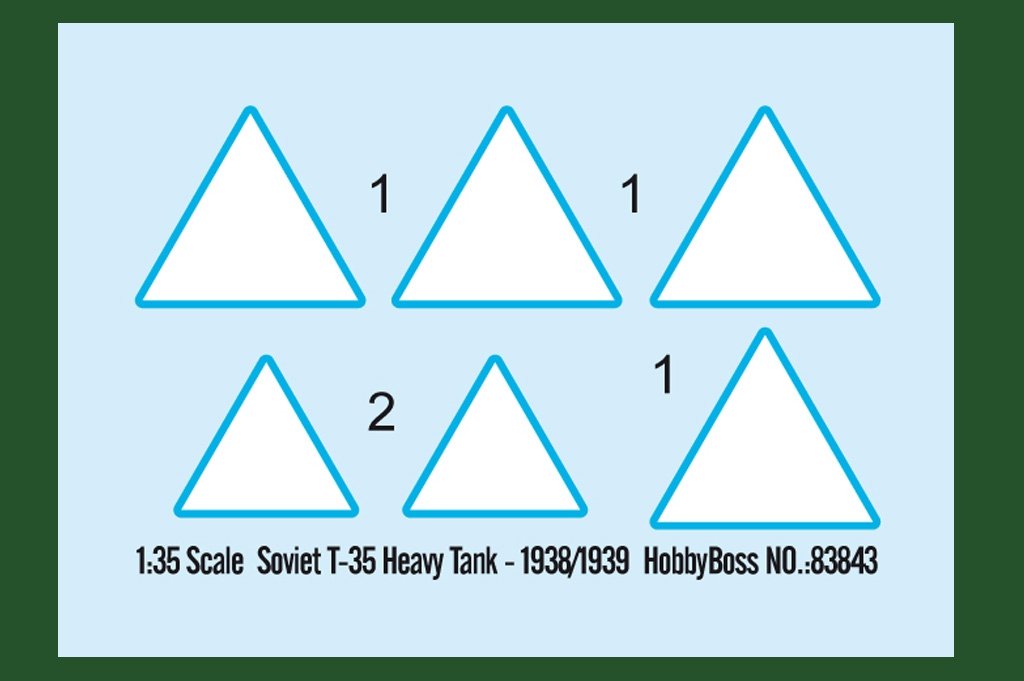 Hobby Boss 83843 Soviet T-35 Heavy Tank 1938/1939 1/35 – zdjęcie 3