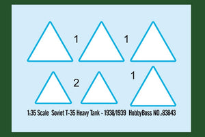 Hobby Boss 83843 Soviet T-35 Heavy Tank 1938/1939 1/35 – zdjęcie 3