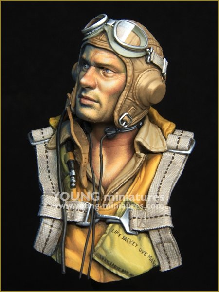 Young Miniatures YM1890 The Battle of Midway US Navy Pilot 1942 1/10 – Bild 3