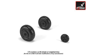 Armory Models AW72202 Junkers Ju 88 late wheels w/ weighted tires 1/72 – Bild 3