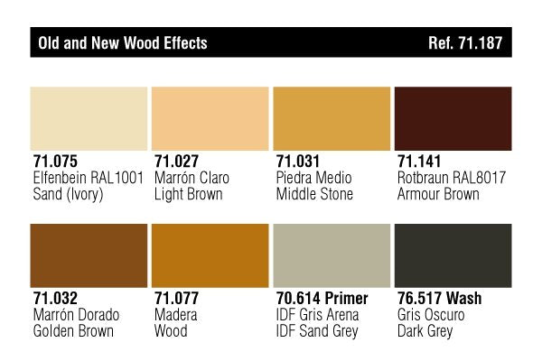Vallejo 71187 Old New Wood Effects Set – Bild 2