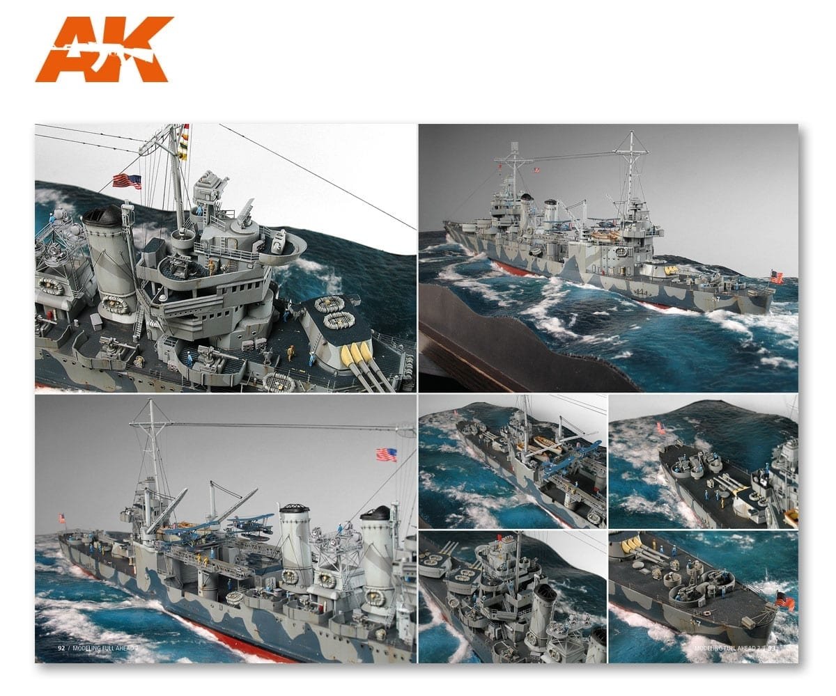 AK Interactive AK895 MODELLING FULL AHEAD 2 NEW ORLEANS CLASS (English) – zdjęcie 8