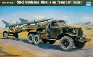 Trumpeter 00204 SA-2 Guideline Missile on Transport trailer 1/35