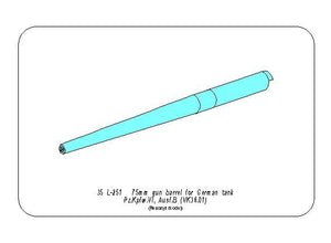 Aber 35L-251 7.5cm Gun Barrel for German Tank Pz.Kpfw. VI Ausf.B (For Revosys Model) 1/35 – zdjęcie 4