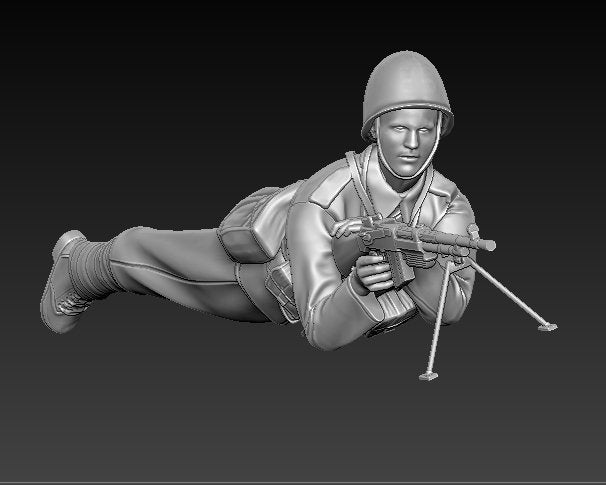 Glowel Miniatures 35909 Polish Infantry Lying (2 Figures, 3D Printed) 1/35 – zdjęcie 2