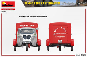 MiniArt 38047 TEMPO E400 KASTENWAGEN 3-WHEEL DELIVERY BOX TRACK 1/35 – Bild 18