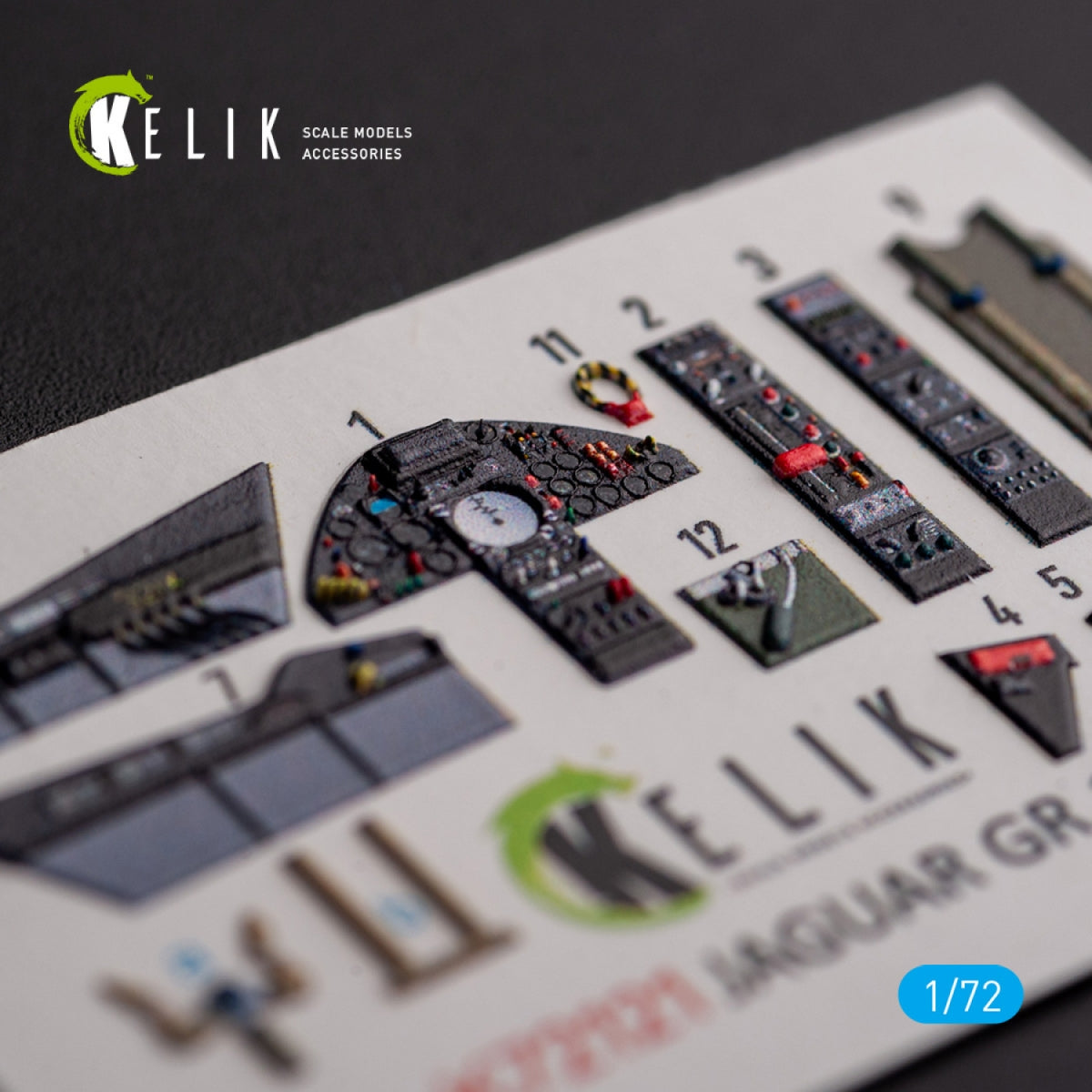 KELIK K72121 Jaguar GR.1/GR.3 - interior 3D decals for Italeri kit 1/72 – immagine 2