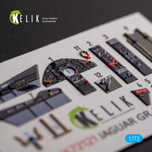 KELIK K72121 Jaguar GR.1/GR.3 - interior 3D decals for Italeri kit 1/72 – immagine 2