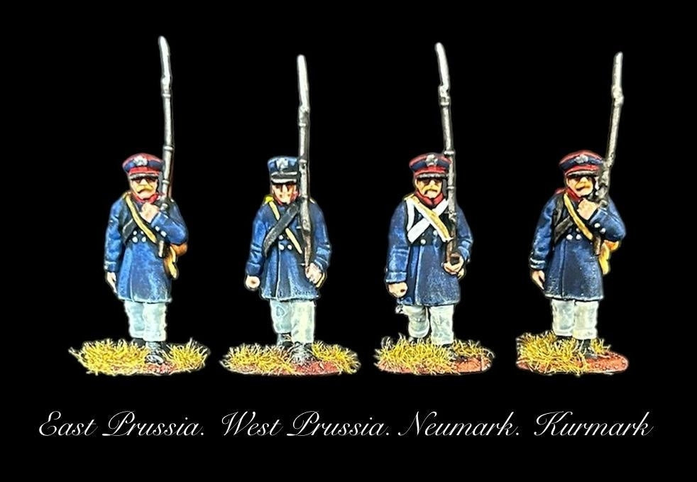 Hat 2001 Napoleonic Prussian Landwehr (Marching / 40 Figures) 28mm