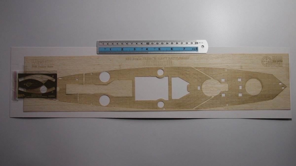 Pont en bois Wood Hunter W35072 pour maquette française Dunkerque, compatible avec le modèle Hobby Boss 86506 au 1/350