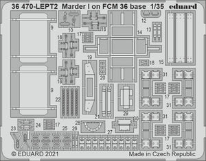 Eduard 36470 Marder I on FCM 36 base ICM 1/35 – zdjęcie 2