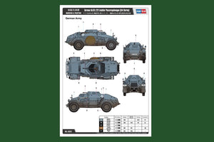 Hobby Boss 83812 German Sd.Kfz.221 Leichter Panzerspahwagen (3rd Series) – immagine 3