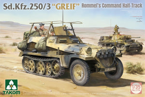 Takom 2194W Sd.Kfz 250/1 + Sd.Kfz 250/3 Greif Rommel Command Half-Track + 1/16 Erwin Rommel 1/35 – image 2