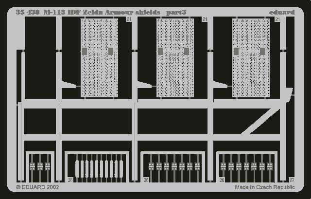 Eduard 35438 M-113 IDF Zelda armour shields 1/35 Academy – Bild 3