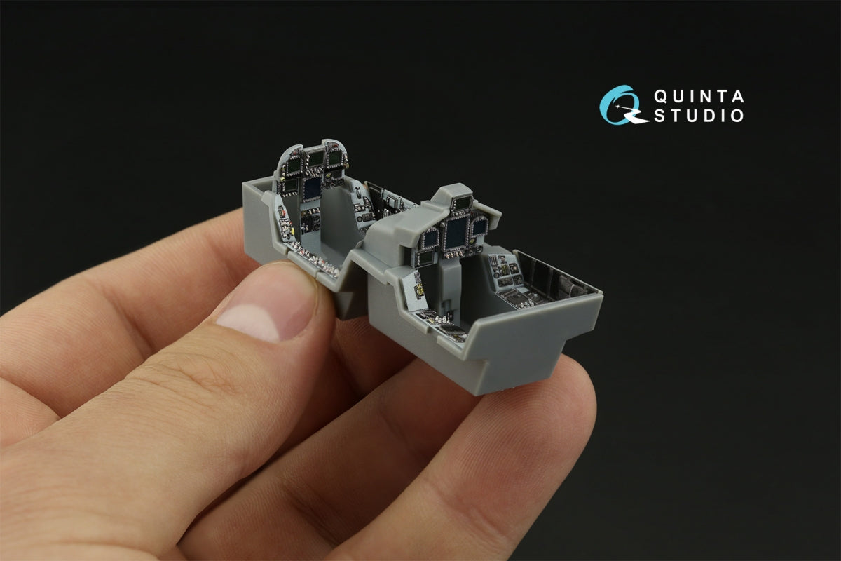 Quinta Studio QD48373 F/A-18F late / EA-18G 3D-Printed &amp;amp; coloured Interior on decal paper (Hobby Boss) 1/48 – immagine 10