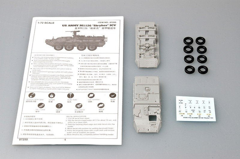 Trumpeter 07255 M1126 Stryker Infantry Carrier Vehicle 1/72 – Bild 3