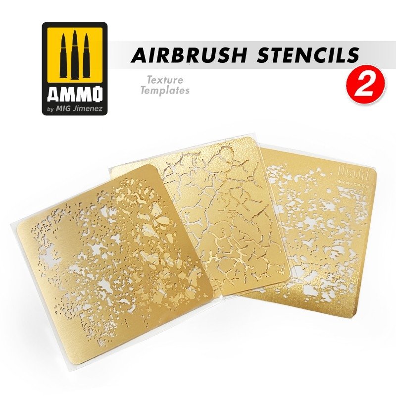 Ammo of Mig 8049 Airbrush Stencil 2 maski do malowania – Bild 2