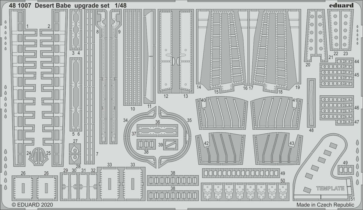 Eduard 481007 Desert Babe upgrade set for EDUARD 1/48
