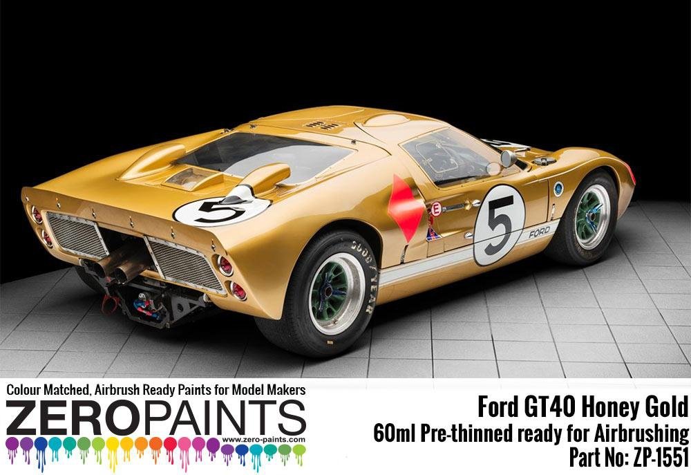 Zero Paints ZP-1551 Ford GT40 Honey Gold Paint 60ml – immagine 2