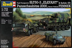 Revell 03204 SLT50-3 Elefant mit Sa.Anh.52t &amp;amp; PzH2000 &amp;amp; Fennek 1/72