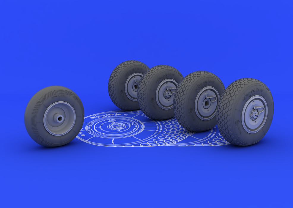 Eduard 632016 He 219 wheels 1/32 (Revell) – imagen 2
