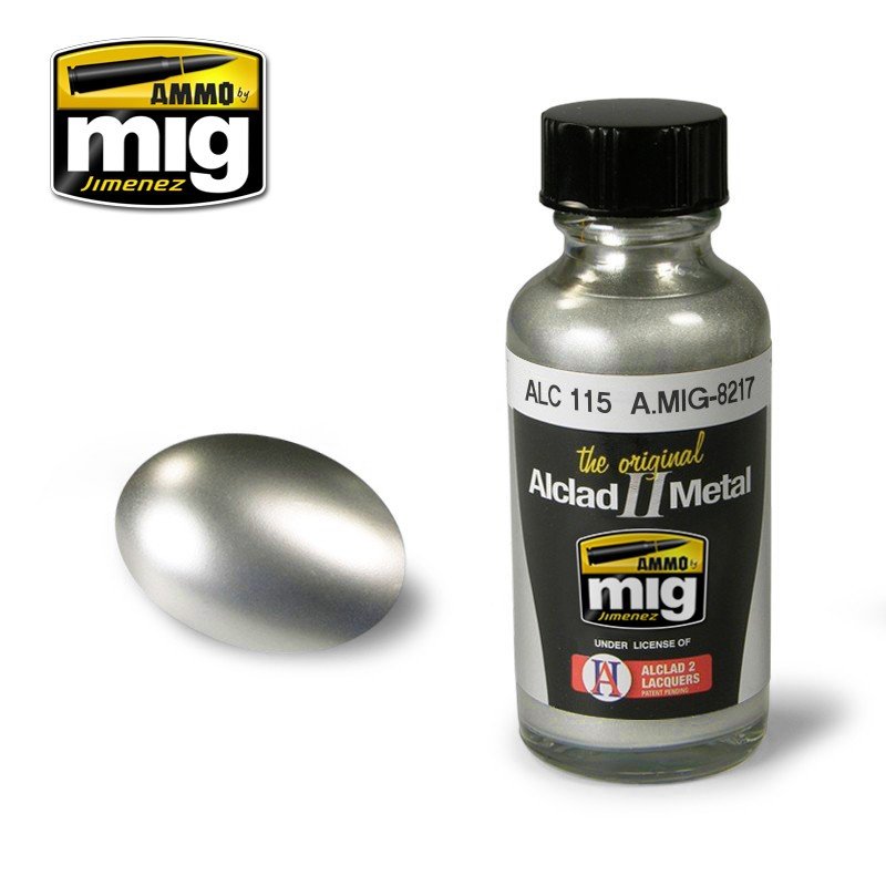 Munitions Mig Jimenez 8217 en acier inoxydable ALC115 30 ml 