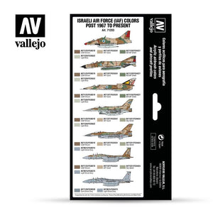 Vallejo 71203 Air War Color Series - Israeli Air Force (IAF) Colors Post 1967 to Present set – immagine 2