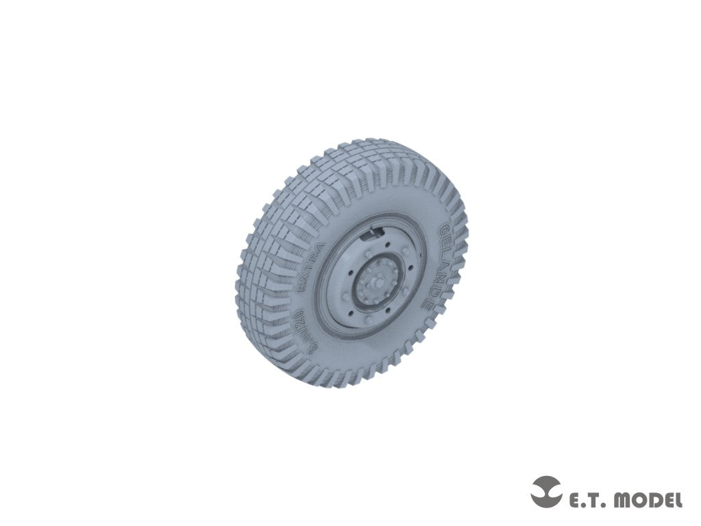 E.T. Model P35-101 WWII German Sd.Kfz.234 Small Diameter Weighted Wheels Type.1 1/35 – immagine 4