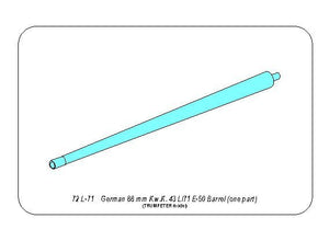 Aber 72L-71 Germ.88 mm Kw.K. 43 L/71 E-50 Barrel (one part) 1/72 – Bild 8