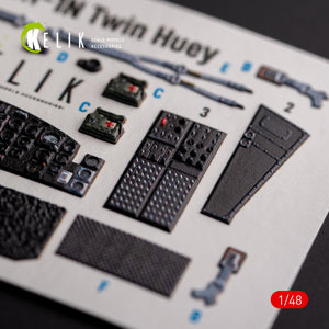 KELIK K48105 UH-1N &amp;quot;Twin Huey&amp;quot; - interior 3D decals for Zimi Model/KittyHawk kit 1/48 – image 6