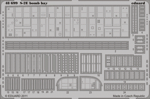 Eduard 48699 S-2E bomb bay 1/48 Kinetic