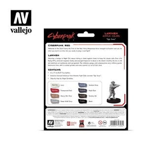 Vallejo 72308 Cyberpunk RED Lawmen Paint Set 8x17ml – Bild 2