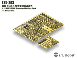 E.T. Model E35-293 U.S. M4A3（76）W Sherman Medium For Meng TS-043 Tank – immagine 2