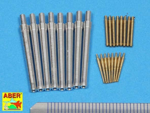 Aber 350L-64 Set of Barrels for HMS Warspite battleship- 15” Mk.Ix 8; 6” Mk.XII x 8; 4” Mk.XVI x 8 (1/350) – image 2