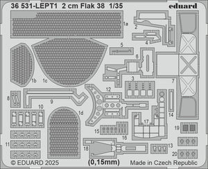 Eduard 36531 2 cm Flak 38 ICM 1/35 – imagen 2