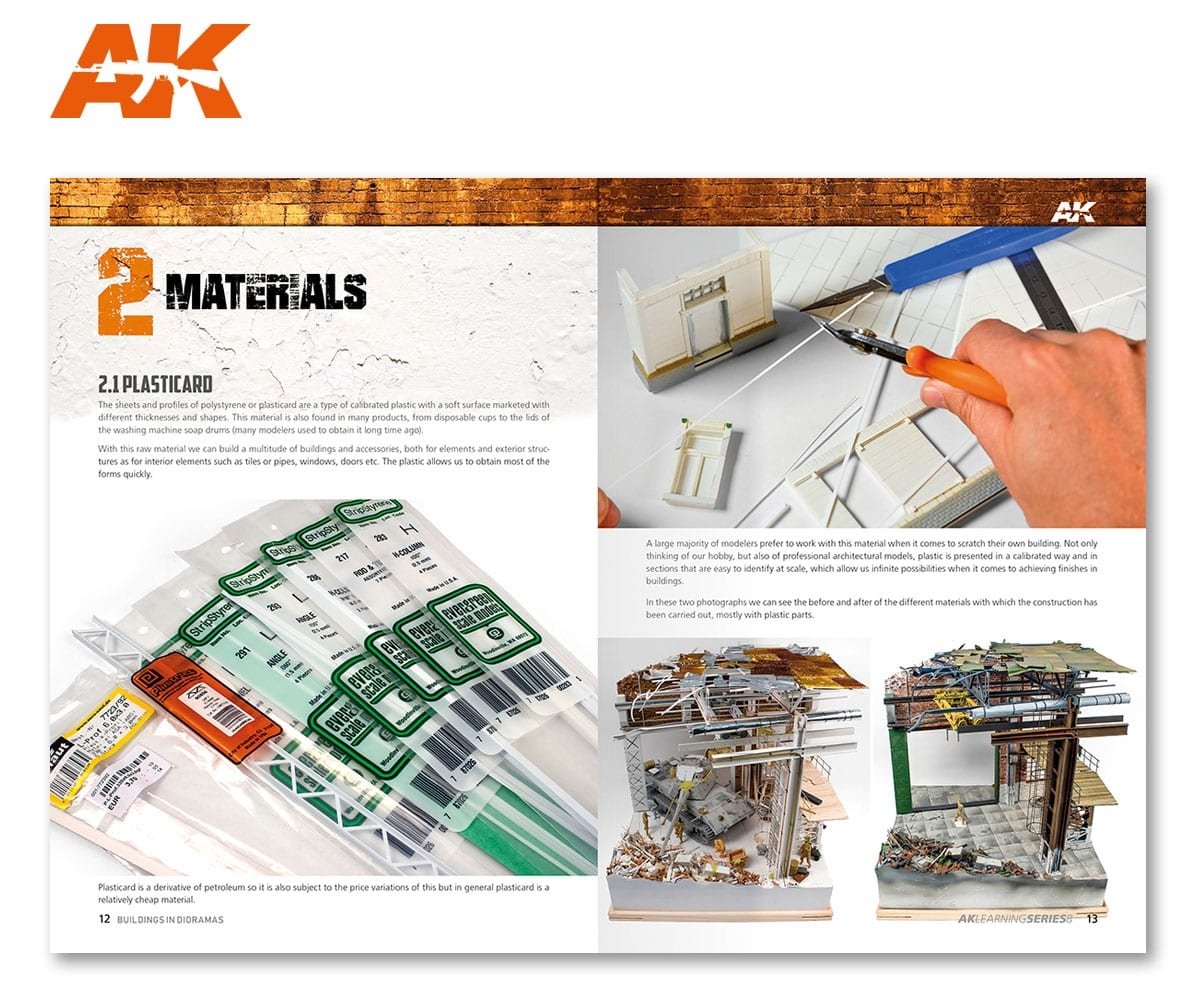 AK Interactive AK256 AK LEARNING 09: THE ULTIMATE GUIDE TO MAKE BUILDINGS IN DIORAMAS (English) – Bild 4