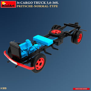 MiniArt 38079 3t CARGO TRUCK 3,6-36S. PRITSCHE-NORMAL-TYPE 1/35 – zdjęcie 6