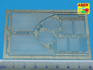 Aber 35G12 Grilles pour char allemand Sd.Kfz. 182 King Tiger (Tourelle Porsche) (1/35) – image 2