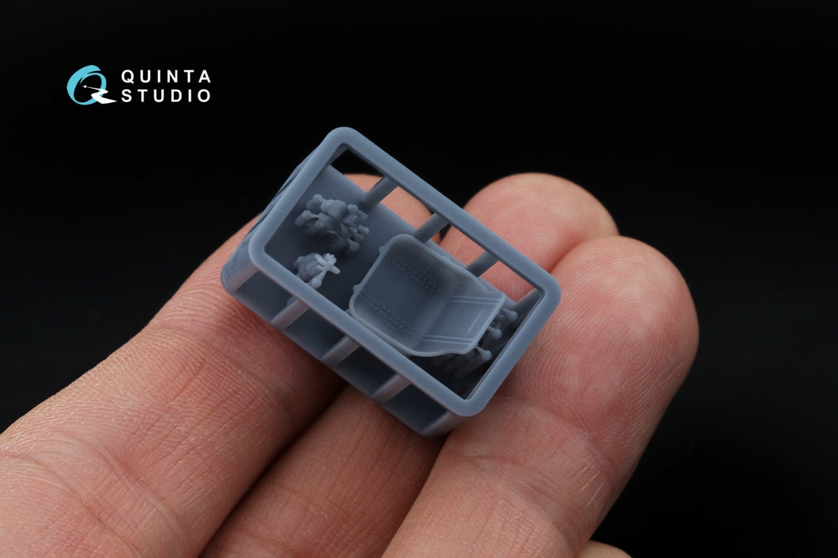 Quinta Studio QT48065 Cockpit Details for the LaGG-3 and La-5 family: Seat, Gunsight and Control Stick (all kits) 1/48 – immagine 3