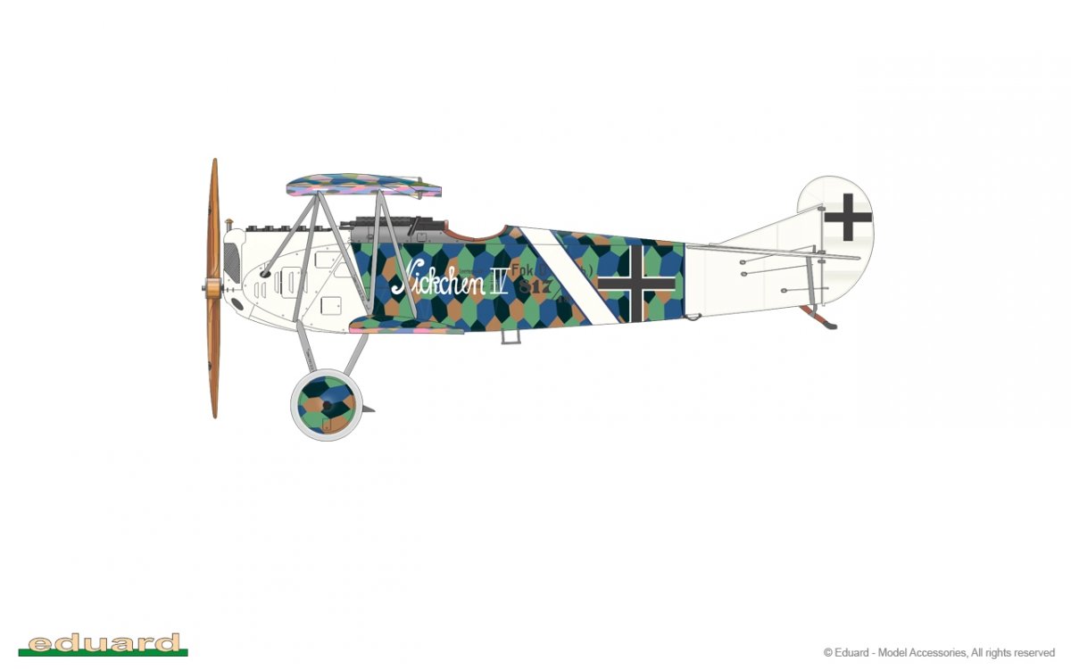 Eduard 70134 Fokker D. VII (Alb) 1/72 – immagine 2