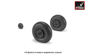 Armory Models AW72056 Iljushin IL-2 Bark late type wheels w/ weighted tires 1/72 – zdjęcie 2