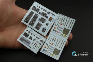 Quinta Studio QD32037 F-4J 3D-Printed &amp;amp; coloured Interior on decal paper (for Tamiya kit) 1/32 – immagine 2